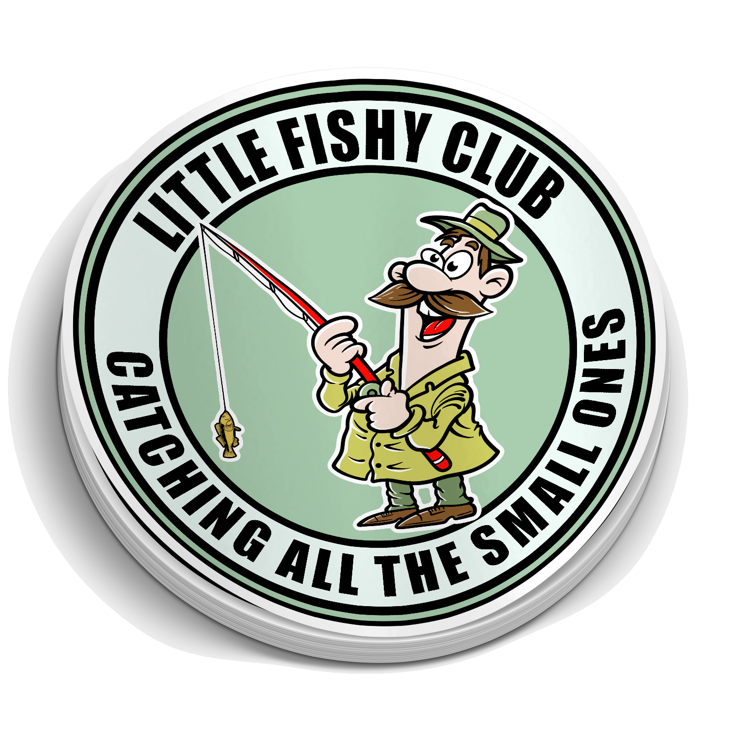 Little Fishy Club - Funny Fishing Sticker