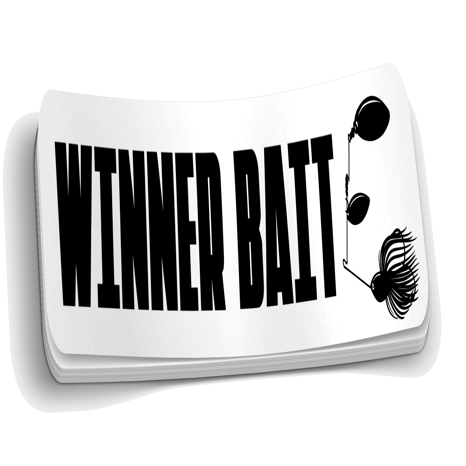 Winner Bait - Funny Fishing Sticker