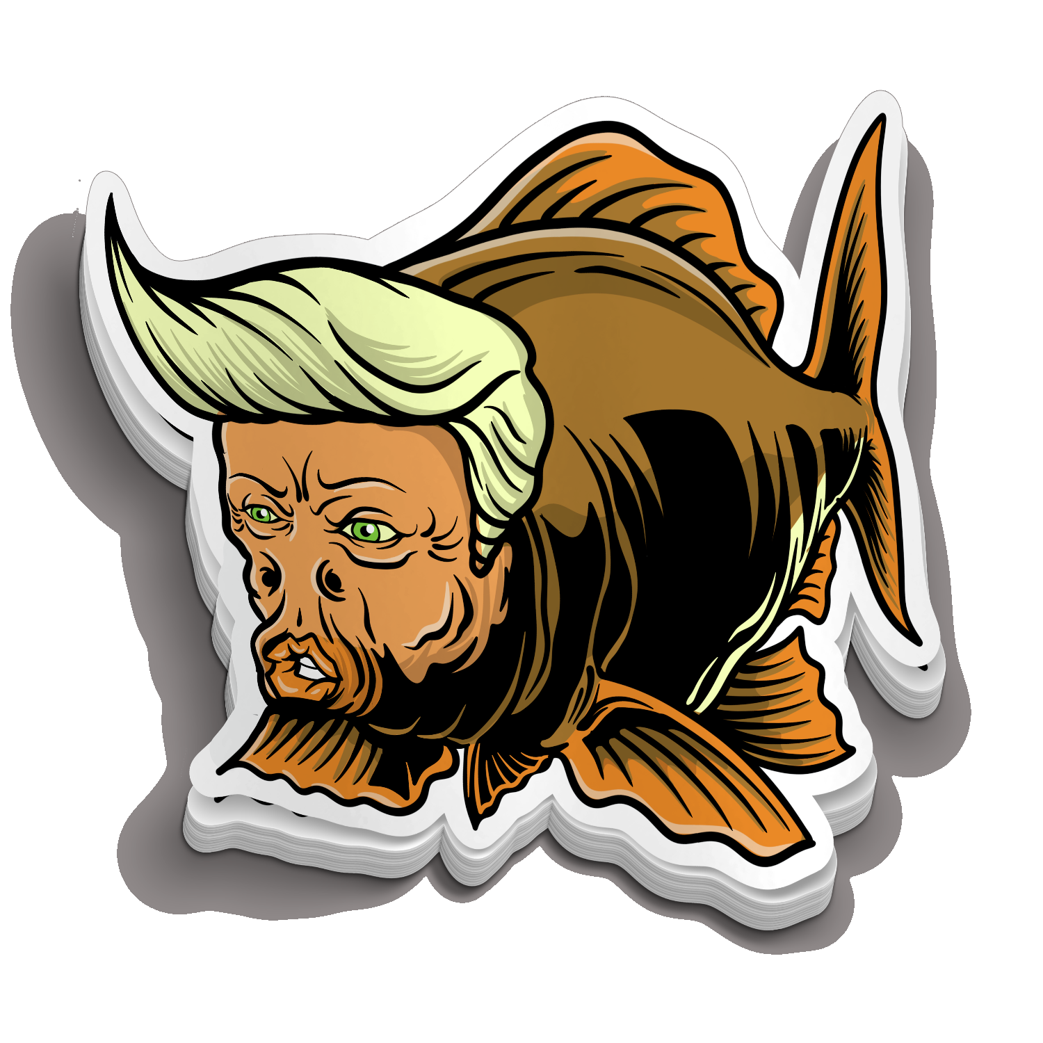 Trumpit Fish - Funny Fishing Sticker