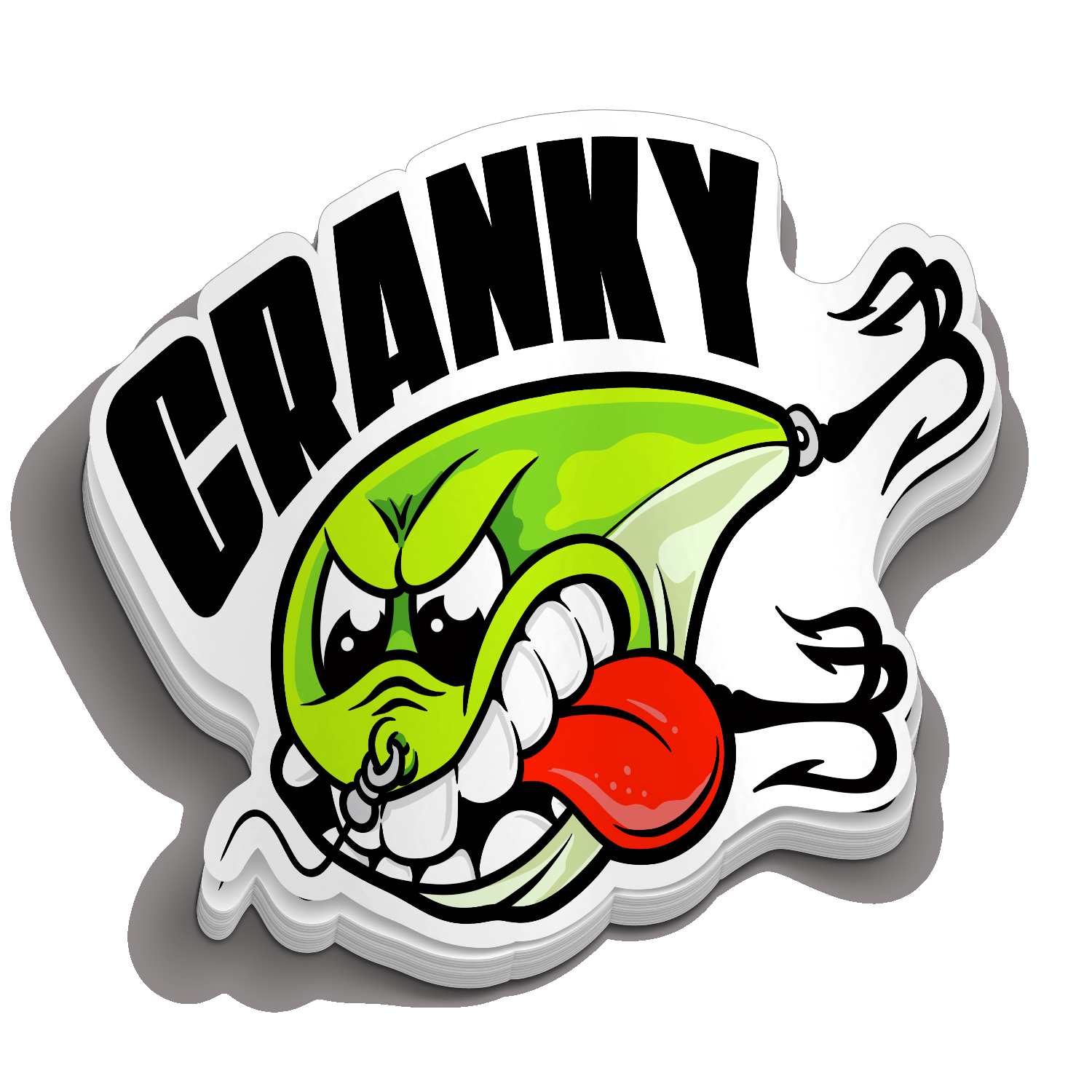 Cranky Bait - Funny Fishing Sticker