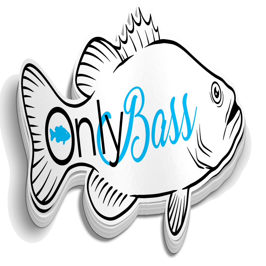 Only Bass - Funny Fishing Sticker