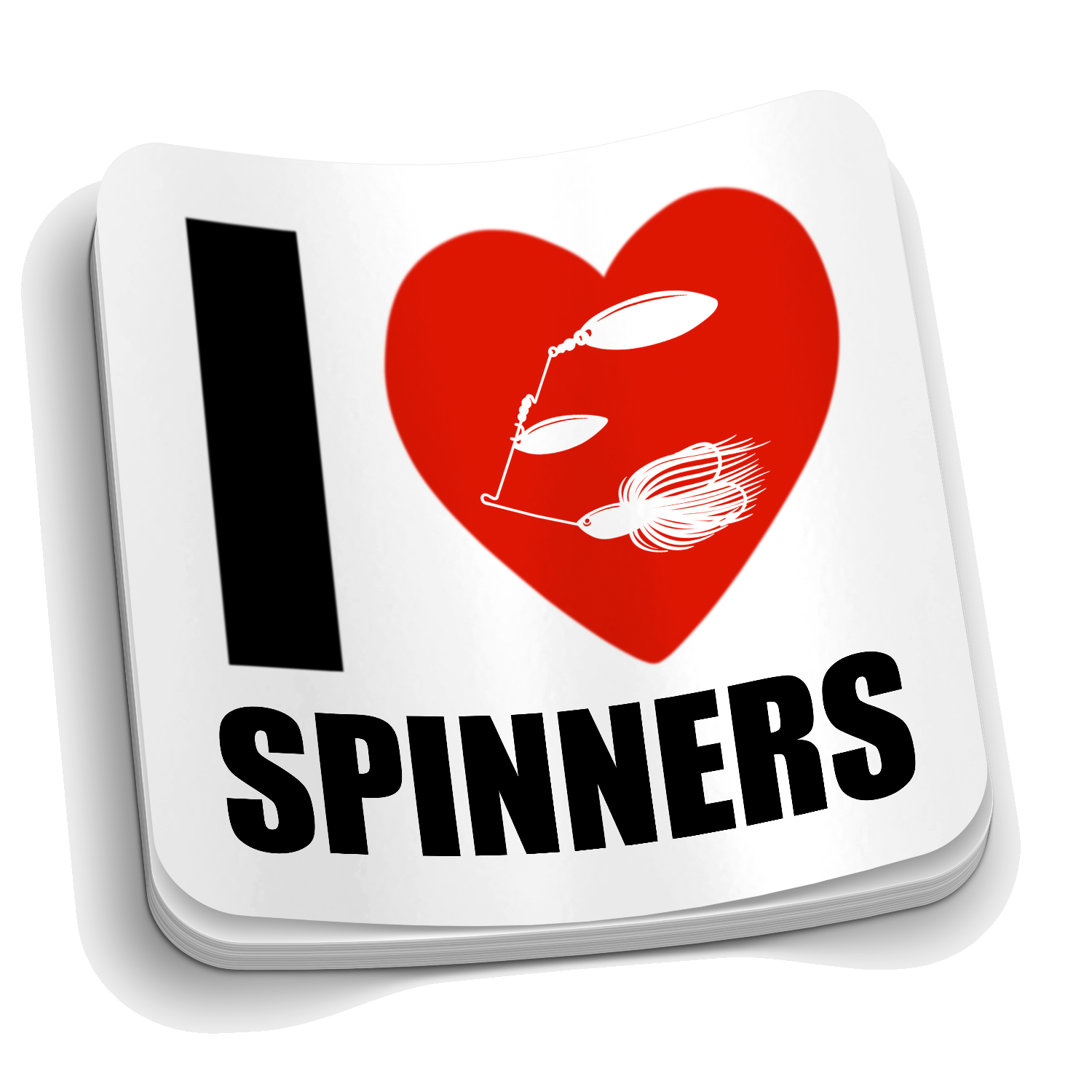 I love Spinners "fishing sticker"