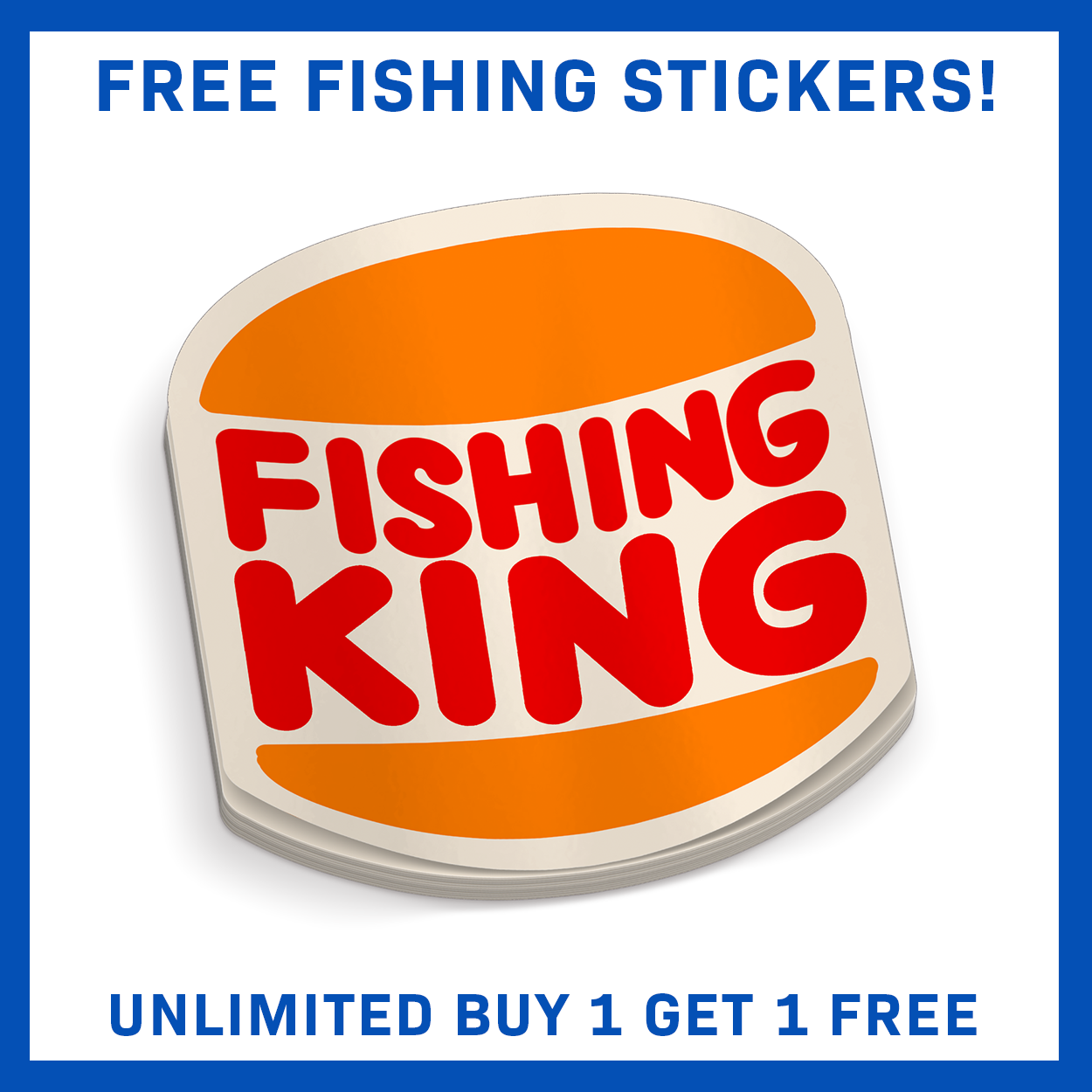 Fishing King - Funny Fishing Sticker