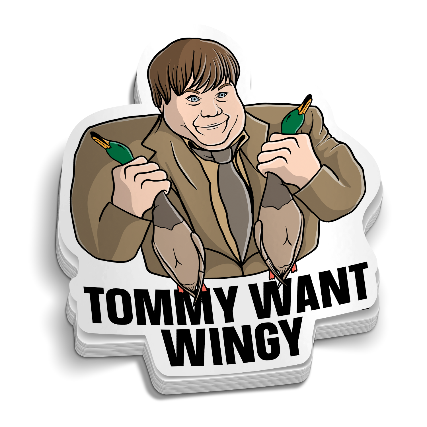 Tommy Want Wingy - Funny Sticker